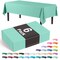 Exquisite 6-Pack Premium Plastic Tablecloth 54in. x 108in. Rectangle Plastic Table Cover